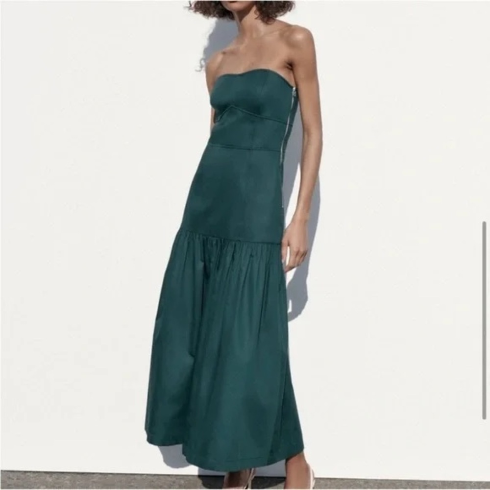 Strapless Drop Waist Dress